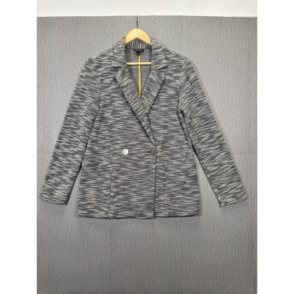 TopShop Jacket Blazer Women's Size 12 Gray‎ Button Blazer